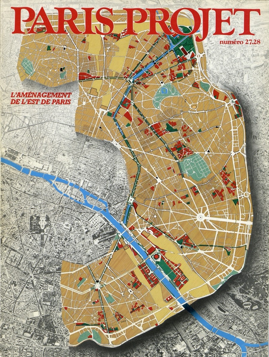 Couverture du Paris Projet n°27-28 consacré à l'aménagement de l'Est de Paris