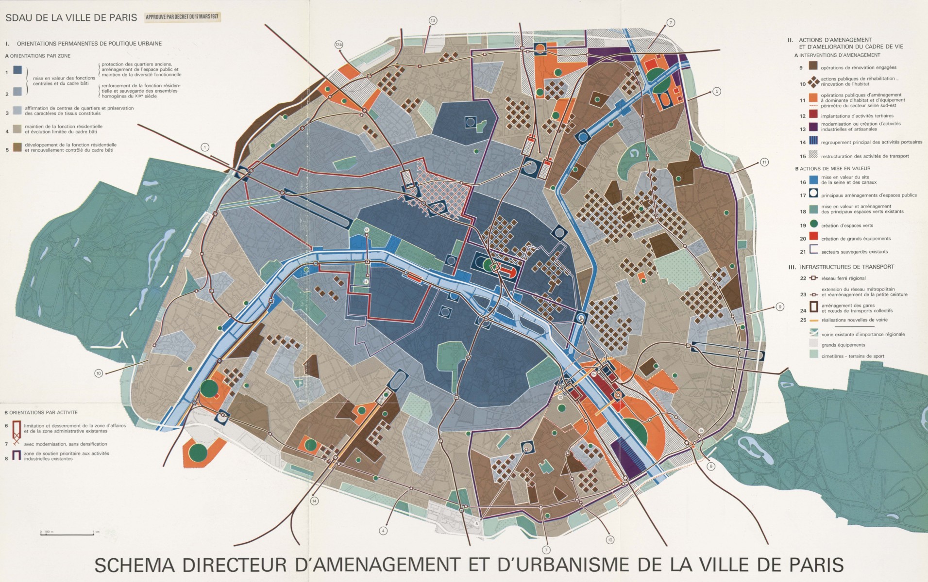 Schéma directeur d'aménagement et d'urbanisme de la Ville de Paris approuvé par décret du 17 mars 1977